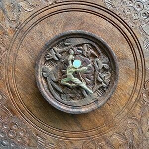 Vintage Gold tone Brooch with pearl Accent